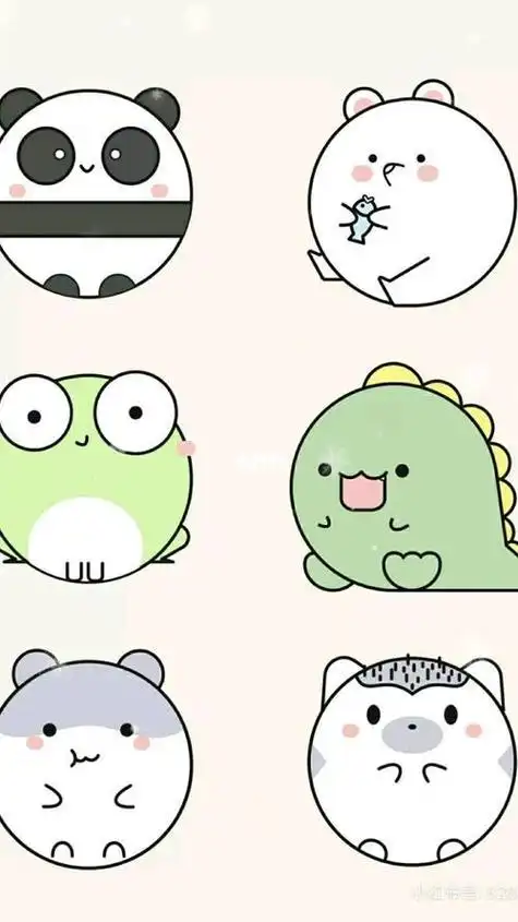 超级简单易上手儿童绘画和93超可爱小动物简笔画手帐素材