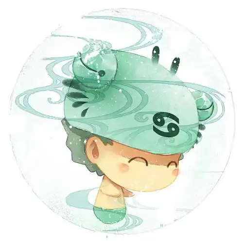 梁阿渣巨蟹座星座情侣头像