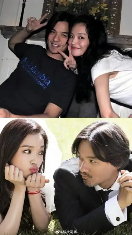 舒淇晒与冯德伦结婚纪念日合照