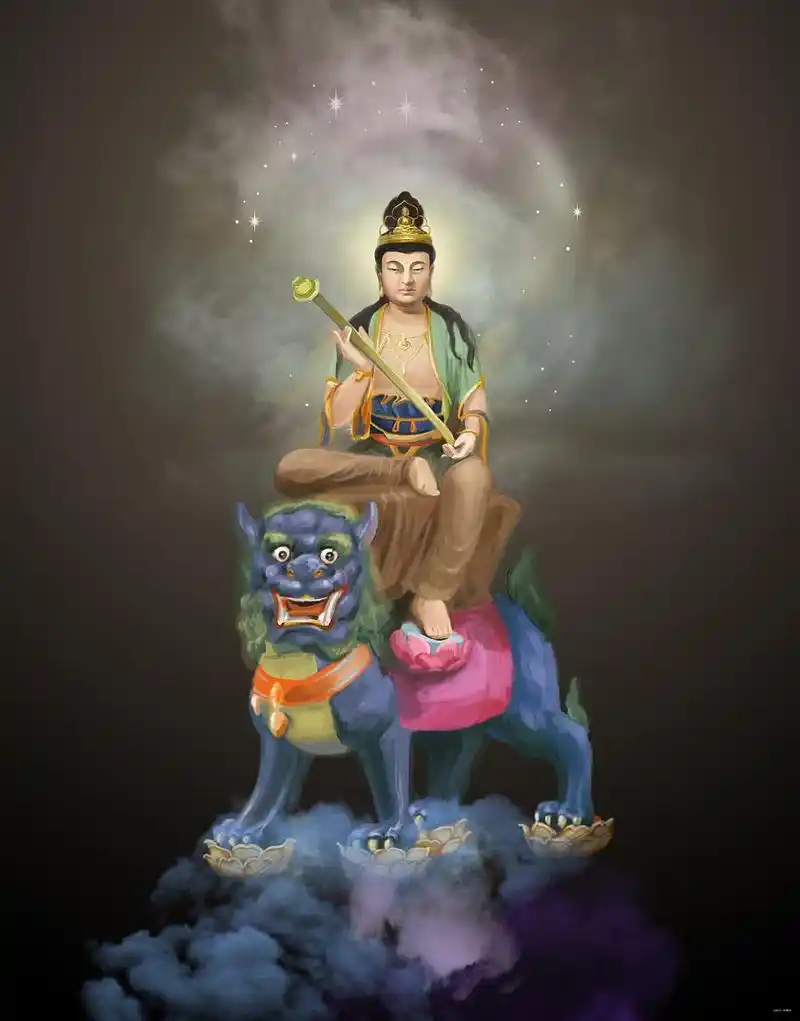 礼拜文殊菩萨,增长大智大慧!