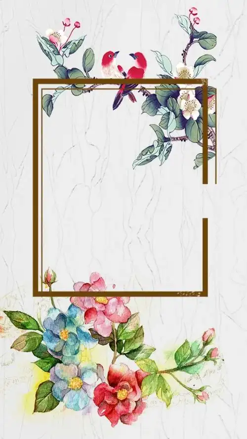 简约花朵新品上市ps源文件h5背景元素