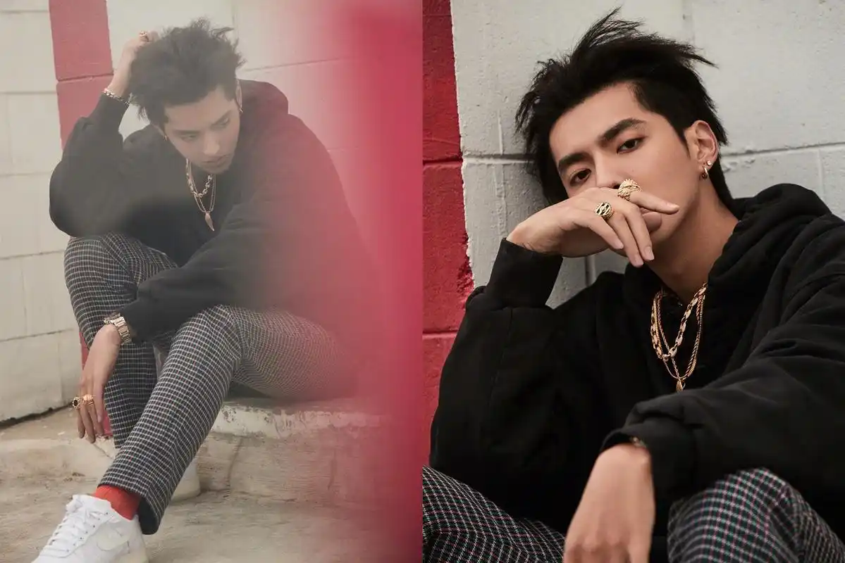 谁说吴亦凡不会穿,格子裤配红袜子都毫无违和感!