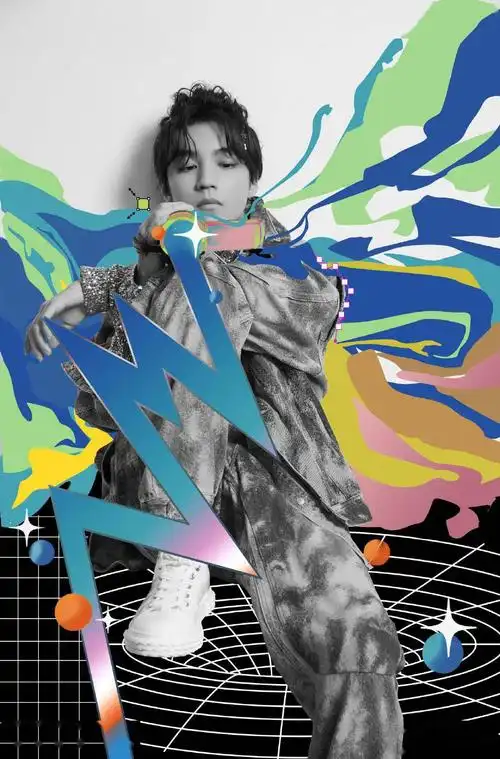 工作室分享王俊凯七周年演唱会look,扎染牛仔的酷boy上线!