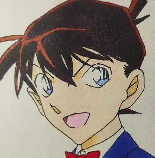 工藤新一的生日当然就要画张新一啦送画