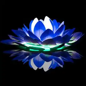 5米湖面荷塘池塘水池夜景装饰荷花灯莲花灯景观灯