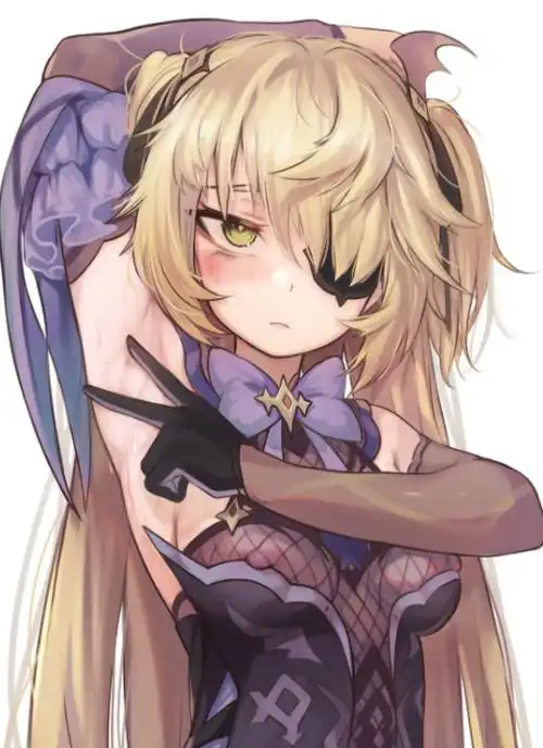 《原神》菲谢尔脸红流口水不遮挡原图