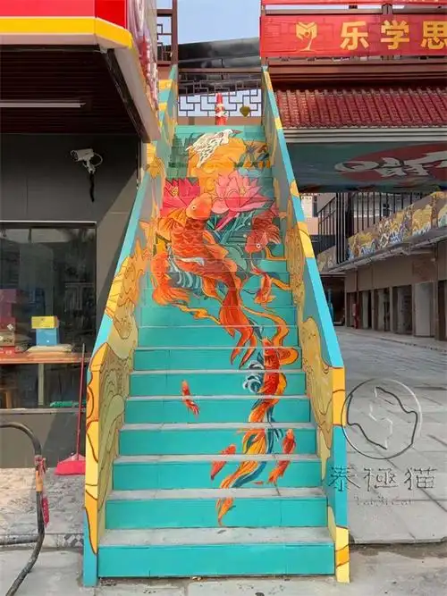 01时代广场国潮风墙绘涂鸦