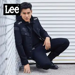 商品lee彭于晏同款101edw外套男春秋新款牛仔夹克l393503ys898