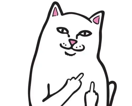 简笔画犯贱的猫