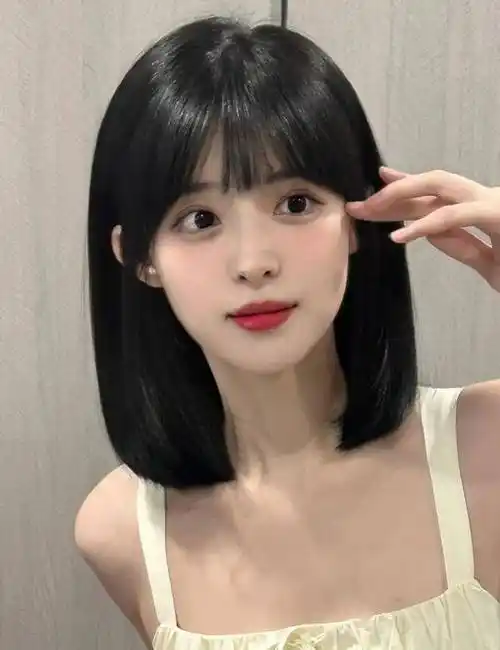 头尖女生最适合这几款发型,好看又瘦脸_短发_刘海_脸型