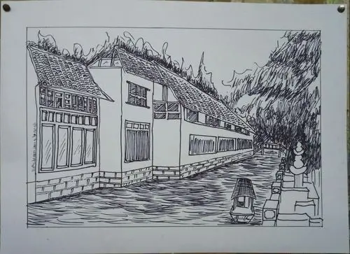 风景速写之江南水乡