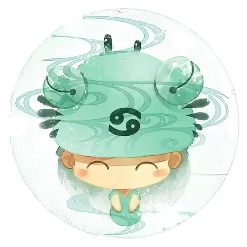 64发弹幕原图梁阿渣巨蟹座星座情侣头像用两只大钳子守护恋人的