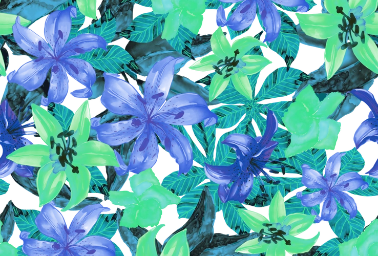 png颜色:rgb40共享分×关 键 词:手绘百合 手绘花卉 蓝百合 百合壁纸