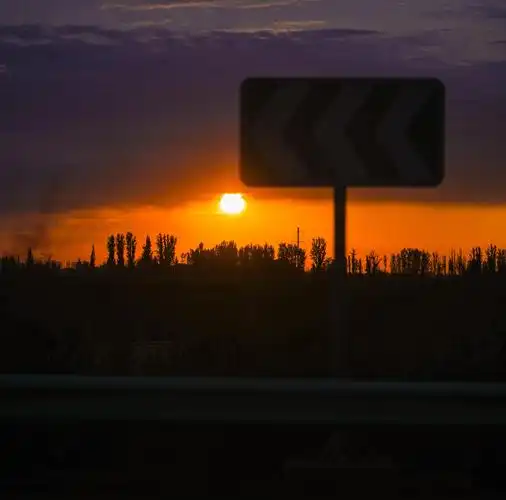 傍晚黄昏日暮景色