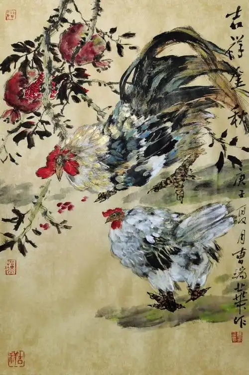 名家风采著名画家曹瑞华花鸟画作品欣赏