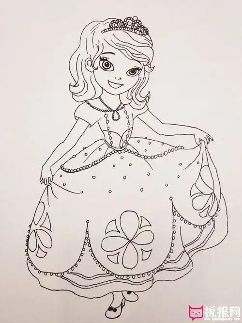 公主的简笔画简单又漂亮公主的简笔画简单又漂亮可爱