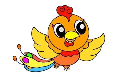 卡通简笔画凤凰