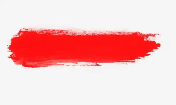 红色墨染免抠素材