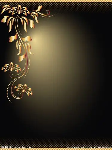 金色花纹图片