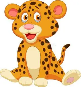 画动物豹子图片