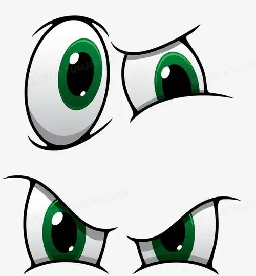 大眼表情png图片素材下载_表情png_熊猫办公
