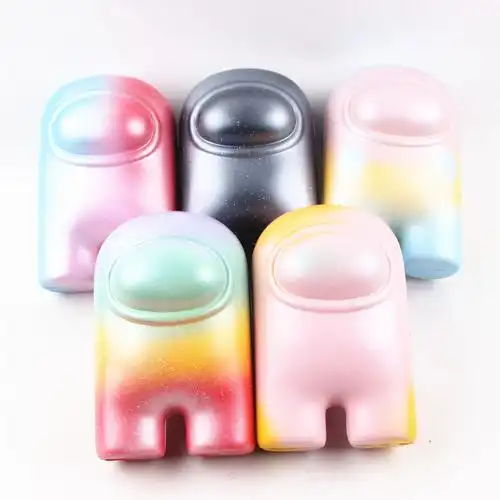 15cm跨境新款 太空狼人杀 among us plush pu慢回弹材质玩具批发