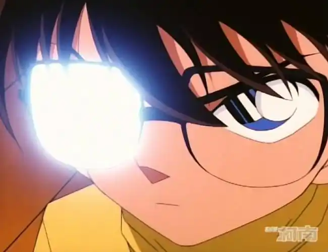 柯南的"高光"时刻,眼镜镜片自带duang的特效_高清图集_新浪网