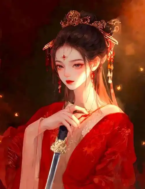 古风红色系列头像|陌上香枕上伤