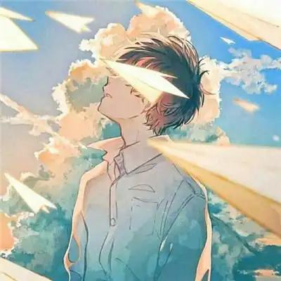 男生安慰自己的插画图片头像 治愈系男人安慰自己的图片头像_男生头像