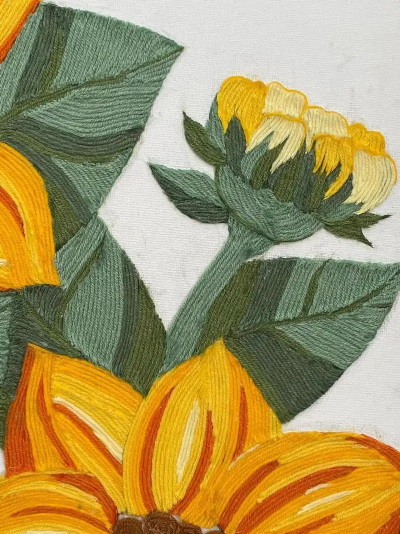 毛线编织的装饰画 好久没有做啦,又来一种不一样的风格啦.记录一下