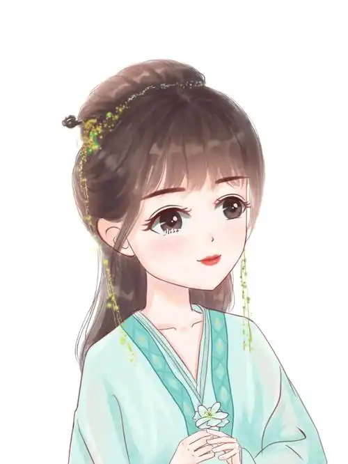 小兰花虞书欣练习一张水彩q版