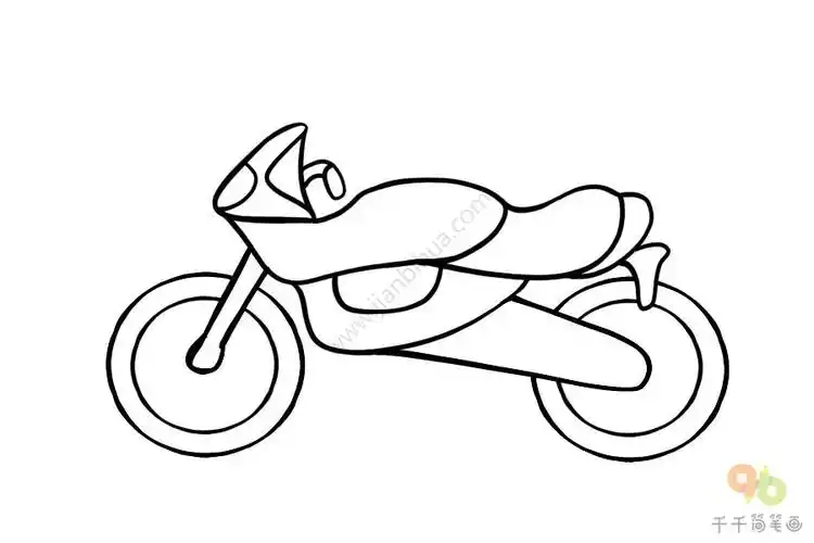 摩托车简笔画大全
