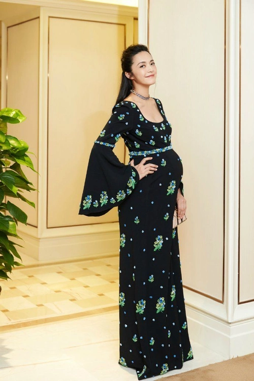 先来一张姚晨的,那一年姚晨怀孕的照片,看看这些女明星,一样美的不像