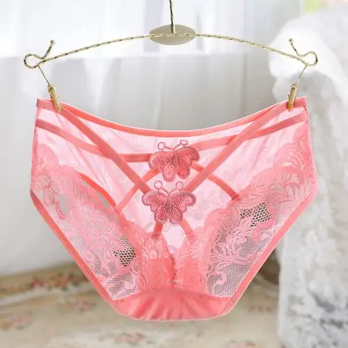 【新款】厂家直销性感镂空细带交叉性感蕾丝内裤 冰丝女士内裤女