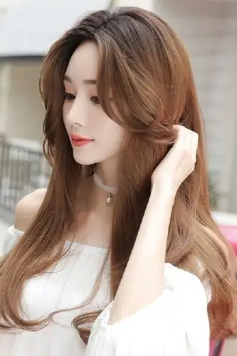 假发女长卷发大波浪网红中长发中分可爱全头套式整顶修脸蓬松自然