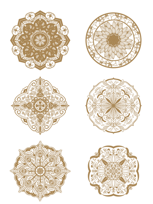 中式古风古典雅致纹样素材