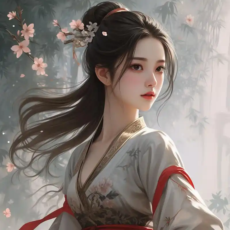 96古风手绘女生头像精选