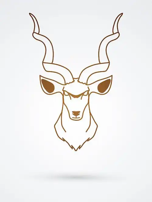 羚羊头大角兽图案