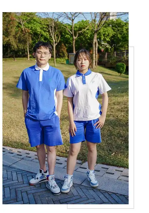 深圳中学校服夏季装运动服男女套装中学生全套统一初高中纯棉校服