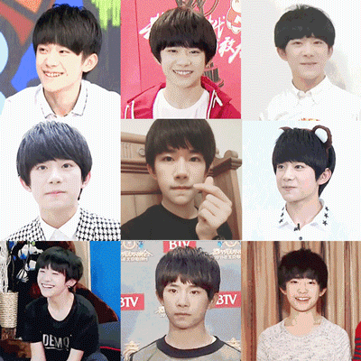 tfboys易烊千玺千纸鹤笑gif动图_动态图_表情包下载_soogif