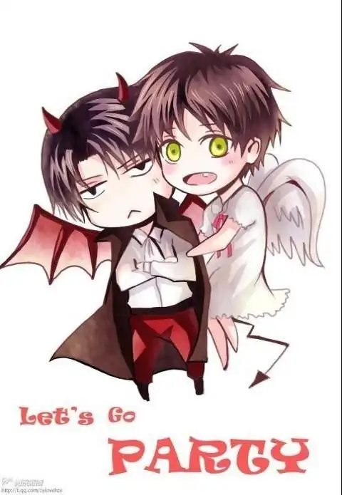 小天使与小恶魔卡通图片