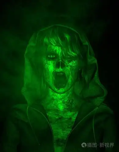 鬼女人, 恐怖背景, 混合介质三维图