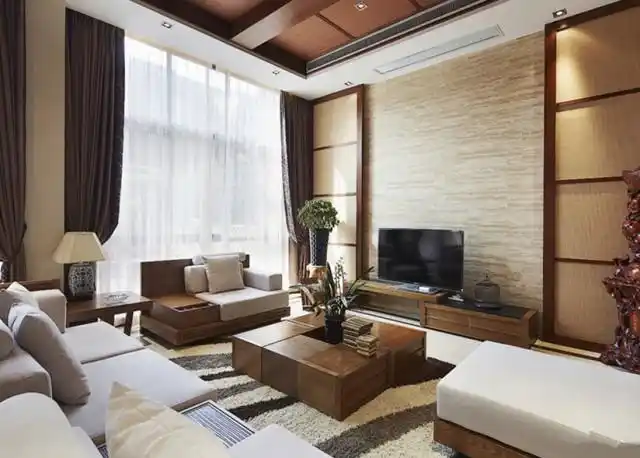 恒茂国际都会100平中式风格装修效果图