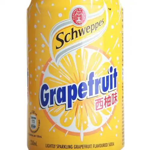 香港玉泉西柚味苏打汽水330ml