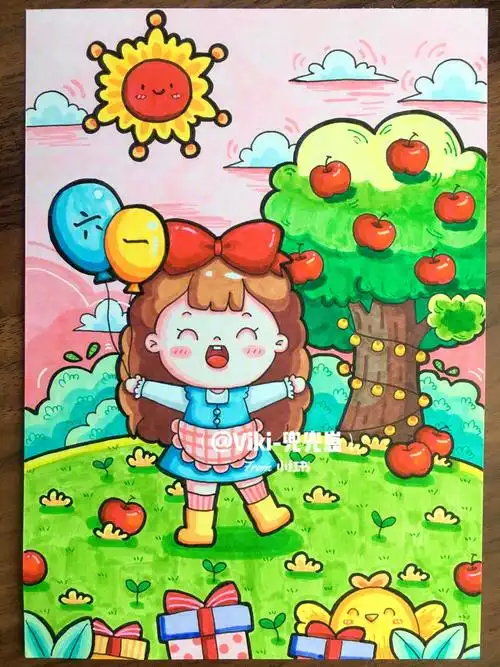 儿童画快乐六一