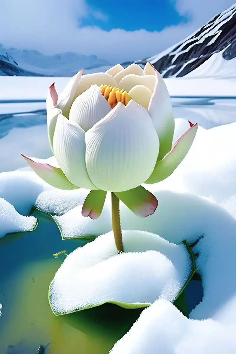 雪莲生长在雪域高原,圣洁高雅,坚韧不拔,超凡脱俗,遇见它也是 - 抖音