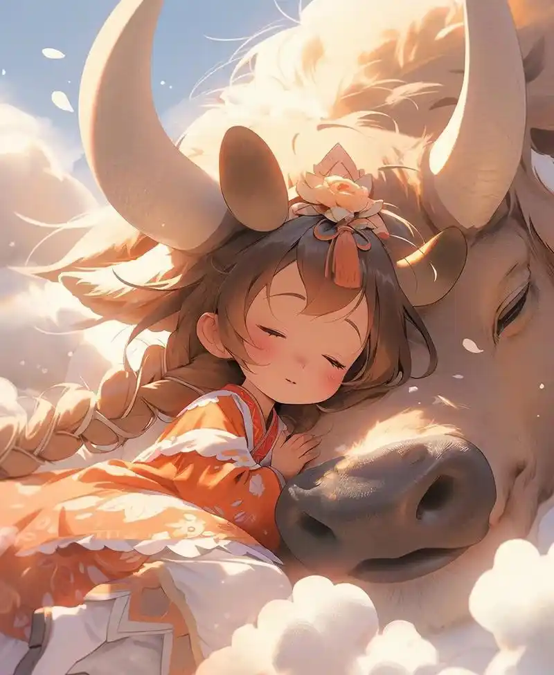 十二生肖拟人之丑牛女#ai绘画