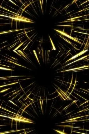 4k金色线条光线时空隧道穿梭(循环)视频素材