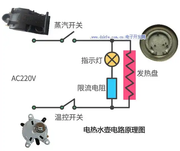 电热水壶电路原理图