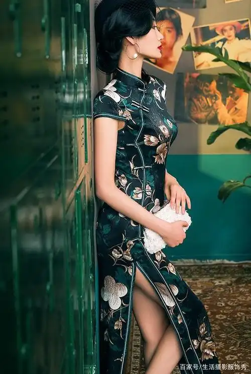 风韵旗袍,摄影镜头的大片感,格外迷人